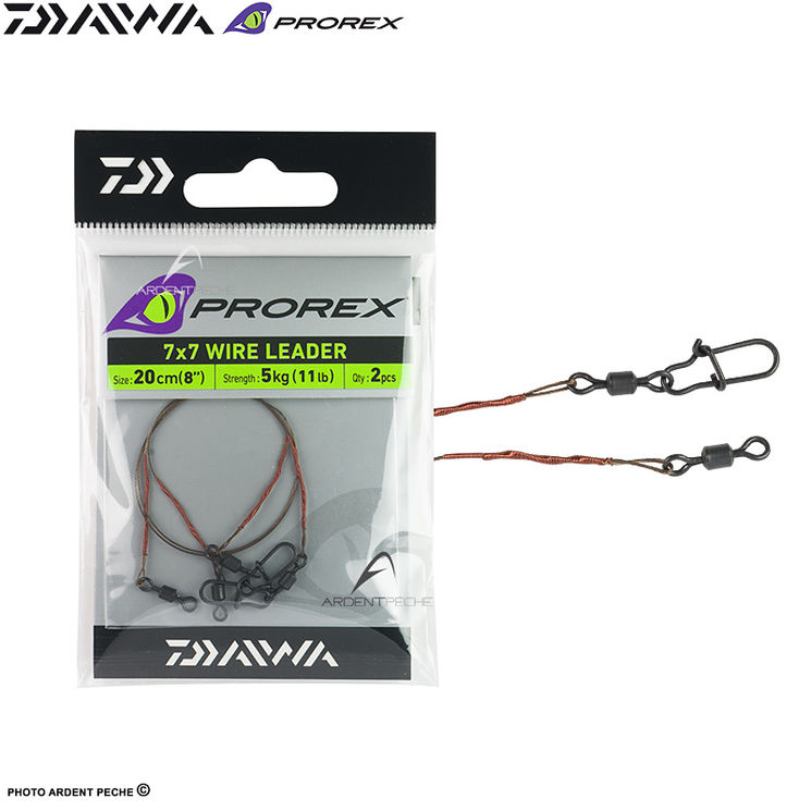 Bas de ligne DAIWA Prorex 7x7 Wire leader 20cm