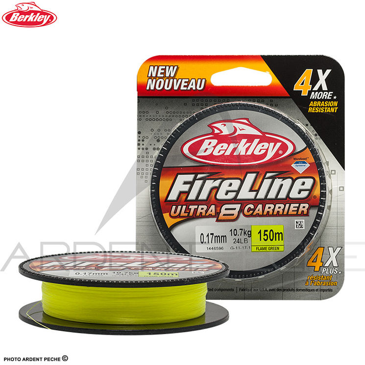 Tresse BERKLEY Fireline ultra 8 fluo green 300m