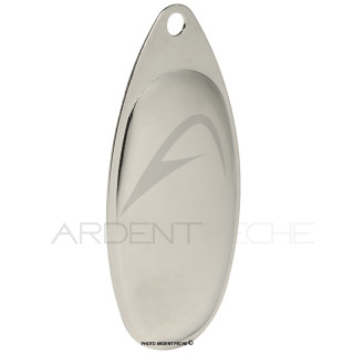 Palette W Française nickelée - montage de cuillers - Ardent Pêche