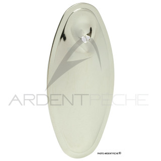 Palette W In line nickelée - montage de cuillers - Ardent Pêche