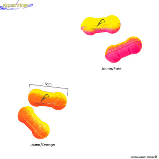 Flotteur toc FIQUET PECHE Ripstop bicolore