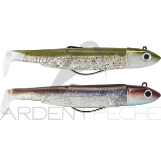 Leurre souple FIIISH Black minnow double combo 90