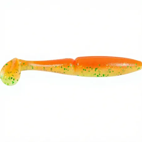 Leurre Souple Sawamura One Up Shad 4 - 8.4 Cm, 7 G, Couleur Orange, Pour Pêche Sportive