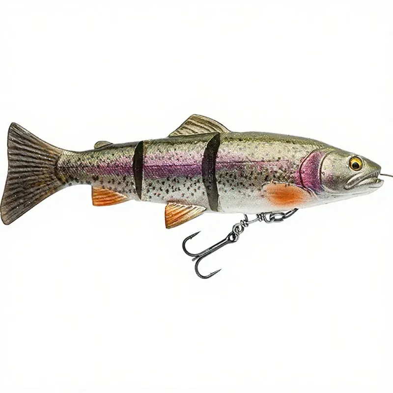 Leurre Truite SG 4D Line Thru 20cm 98g - Reproduction Réaliste | Avec Système à Granulés