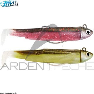 Leurre souple FIIISH Black minnow double combo 90