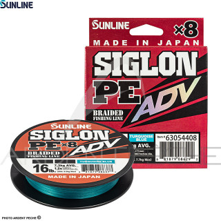 Tresse SUNLINE Siglon braid PE ADV 8X Bleu turquoise 150m