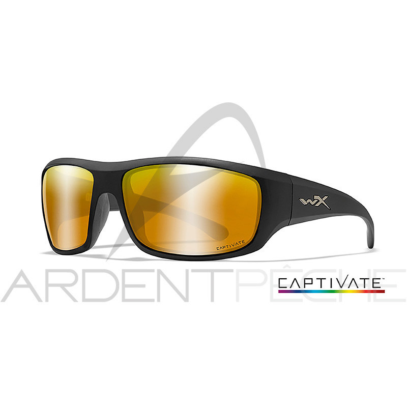 Lunettes polarisantes WILEY X Omega captivate Bronze mirror Matte black frame