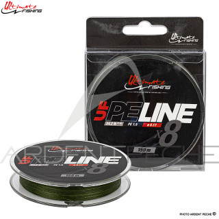 Tresse ULTIMATE FISHING PE Line X8 Moss green 200m
