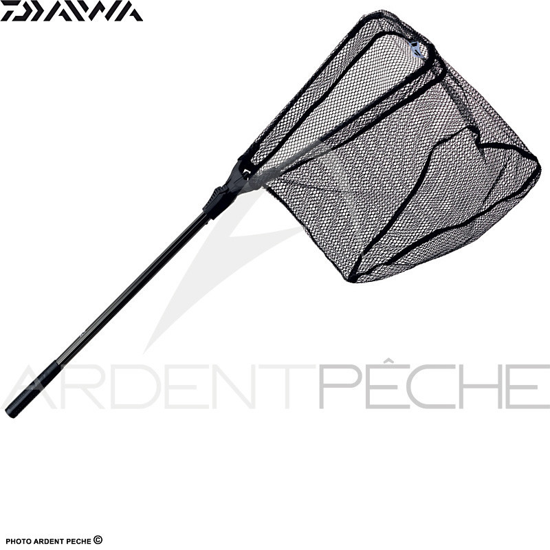 Daiwa Guadino Telescopico In Gomma - 100 Cm, 2 Sezioni, Maglia 6 Mm, Testa 40 Cm, Lunghezza Trasporto 50 Cm, Ideale Per Pesca Sportiva