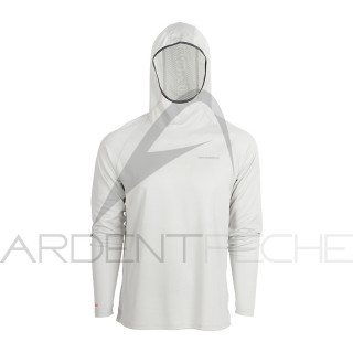 Haut Grundéns UPF 50 Solstrale Pro Hoody Glacier - Ardent Pêche