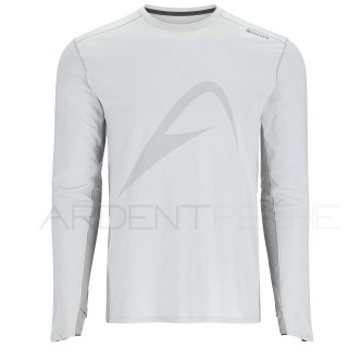 Tee shirt SIMMS Solarflex Crew Sterling/Cinder