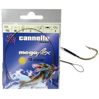 Avançon CANNELLE megaflex 1 boucles + 1 hameçon simple
