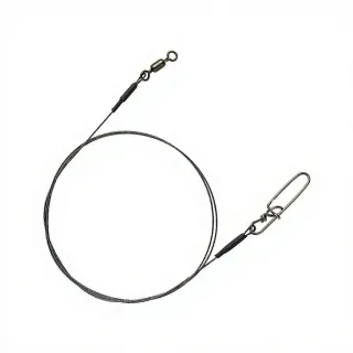 Fil En Titane Pour Bas De Ligne Carnassier - 5 Mètres - Résistance 30lb (0.40mm) - Flexible Et Solide