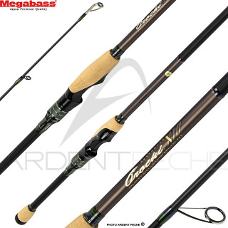 Canne spinning MEGABASS Orochi X10 F3 1/2 70 XTS Jadepython 2 brins