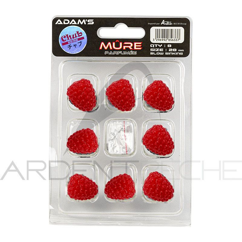 Kit leurre souple ADAMS Mûre Rouge