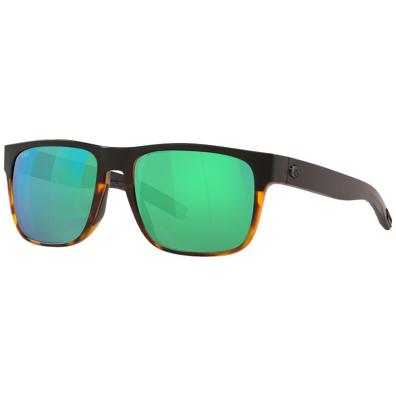 Lunettes polarisantes COSTA DEL MAR Spearo Black shiny tortoise Green mirror 580G