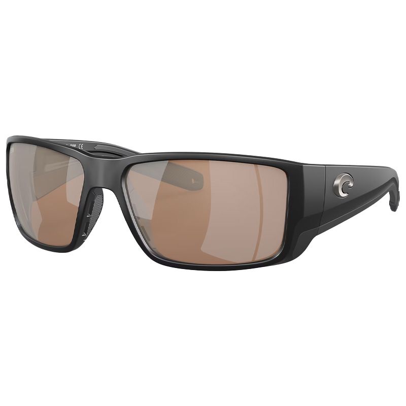 Lunettes polarisantes COSTA DEL MAR Blackfin pro Matte black Copper silver mirror 580G