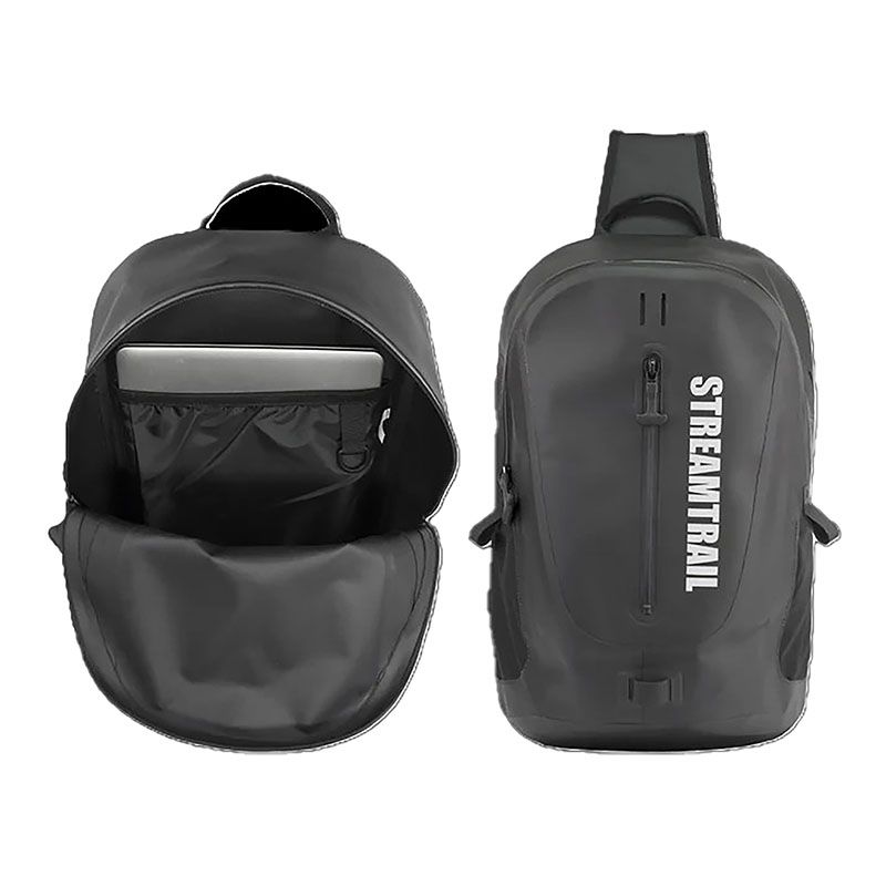 Sling pack STREAM TRAIL Stormy stream sider Black