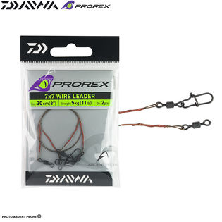Daiwa Prorex 7x7 Wire Leader Bas de Ligne 30CM