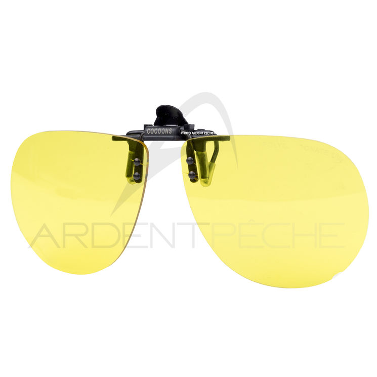 Clip lunettes COCOONS aviator FLIP-UP Jaune