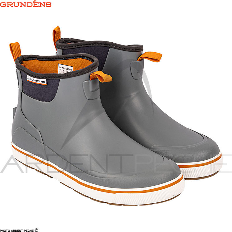 Bottes GRUNDENS Deck boss ankle boot Monument grey