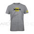 Tee shirt ULTIMATE FISHING Xorus gris clair chine et jaune