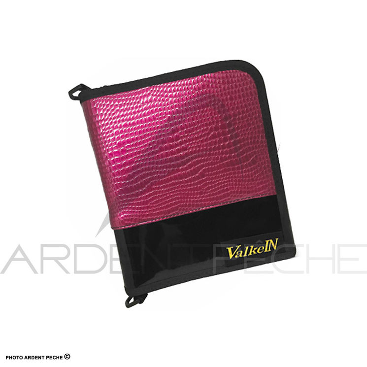Trousse VALKEIN Lure wallet L Cherry pink leather