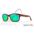 Lunettes polarisantes WILEY X Helix captivate Green mirror Gloss demi brown frame
