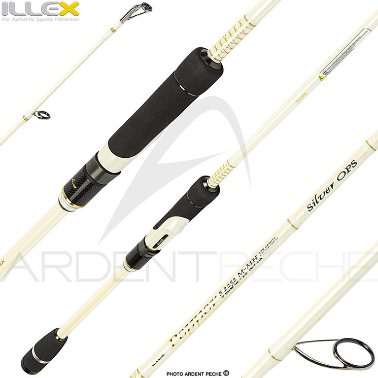 Canne spinning ILLEX Pepper X5 S 2252 M MH Silver ops