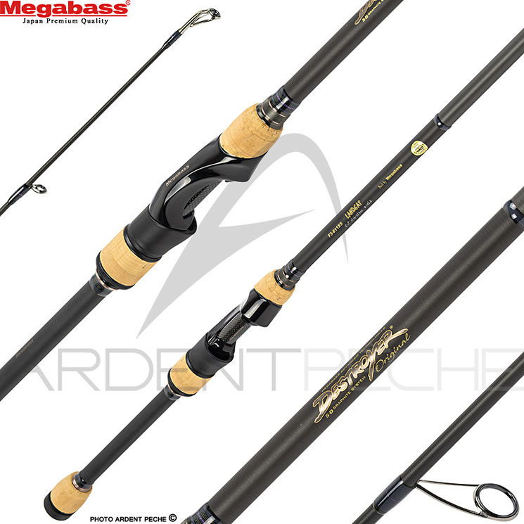 Canne spinning MEGABASS Destroyer P5 F1 1/2 72 XS Baby plugging