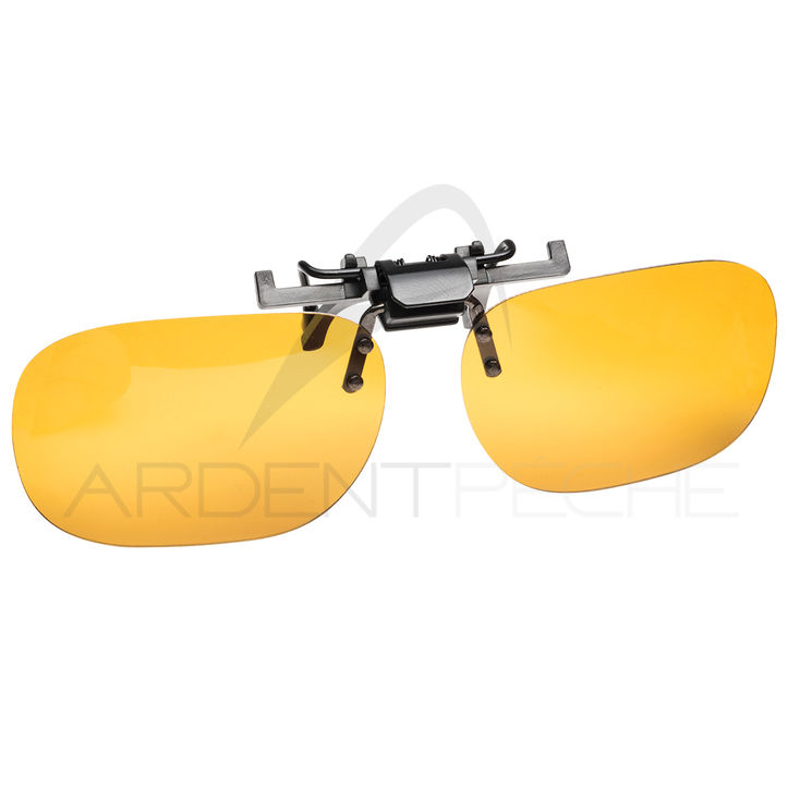 Clip lunettes polarisants DEVAUX Vuxun 100 jaune